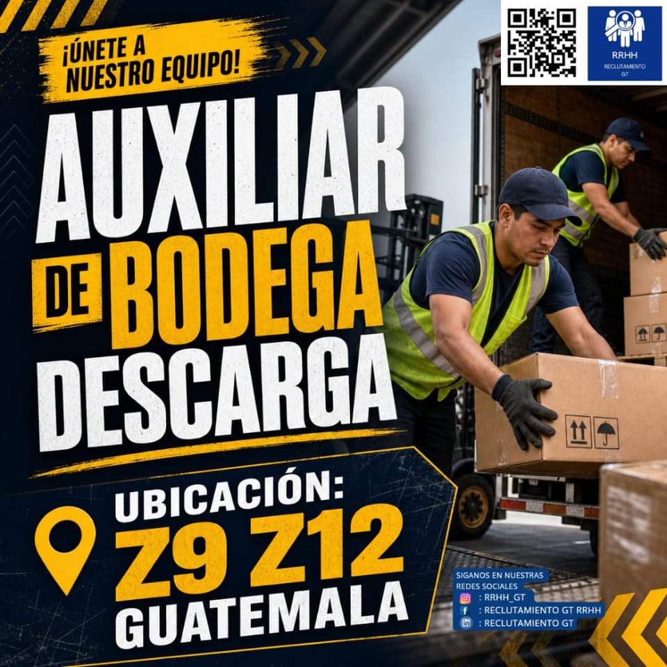 AUXILIAR DE REPARTO BODEGA PRODUCCION MIXCO en Mixco (Municipio)