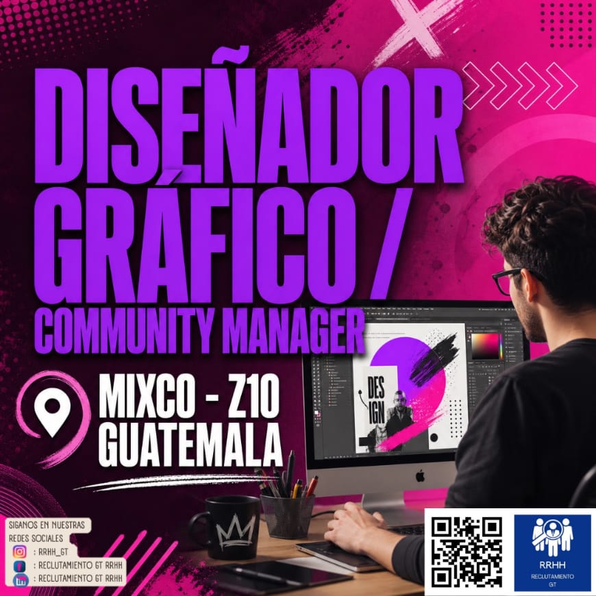 DISEÑADOR GRAFICO COMMUNITY MANAGER Z10GUATE en Colomba (Municipio)