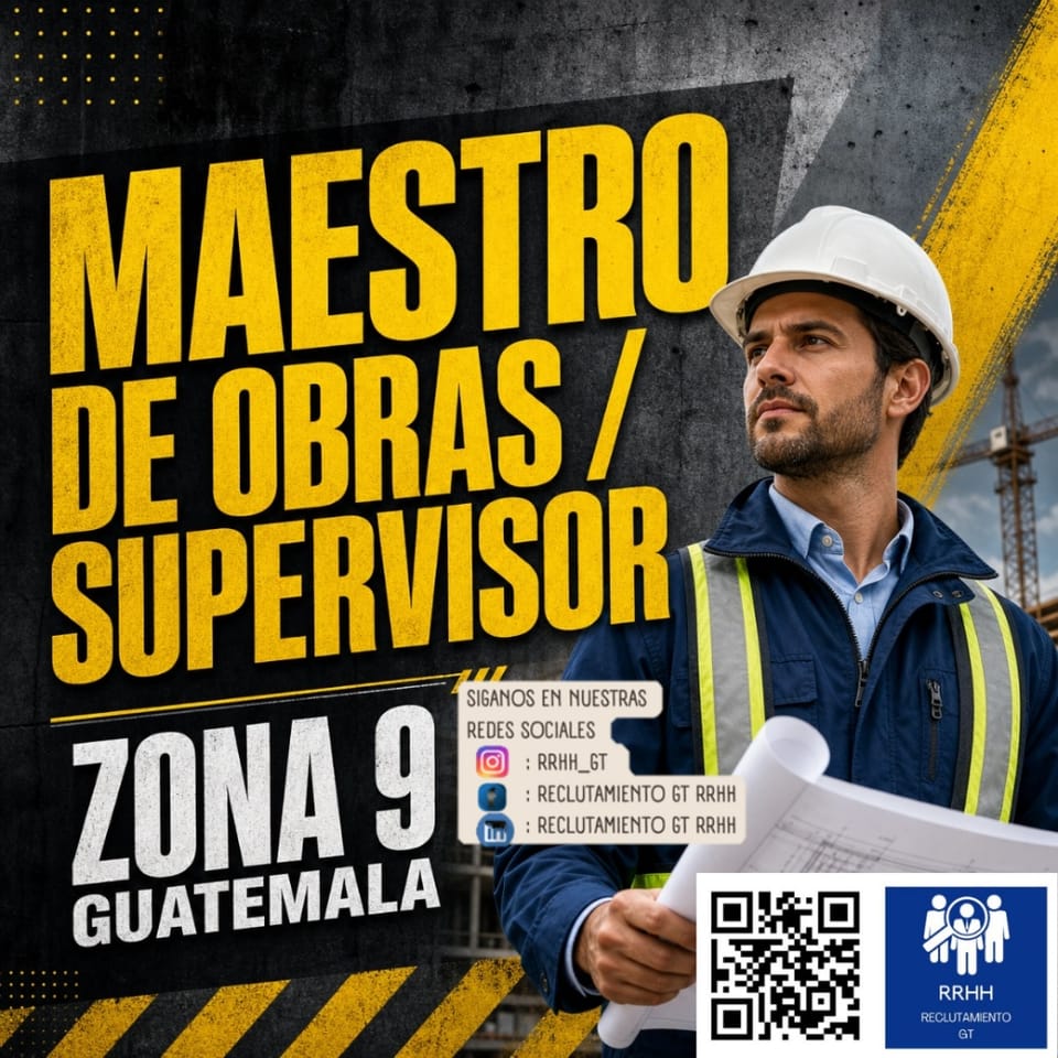 MAESTRO DE OBRA Z9GUATE ENCARGADO DE CONSTRUCCION en Sibilia (Municipio)