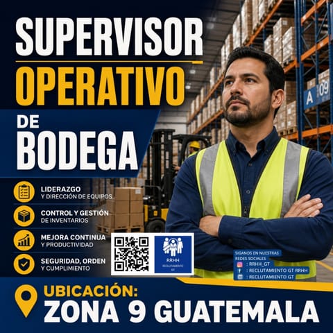 SUPERVISOR DE BODEGA EMCARGADO DE OPERACIONES DE BODEGA en Sibilia (Municipio)