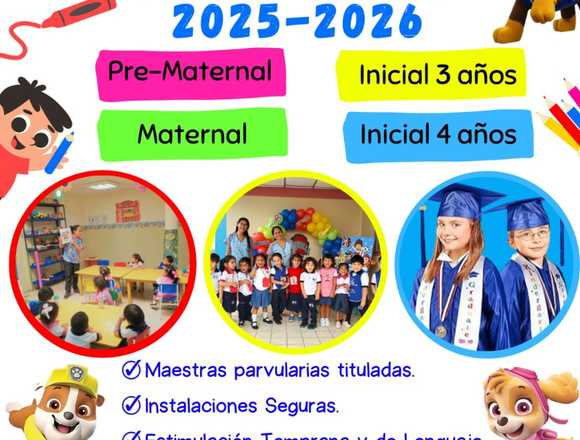 Jardin de Infantes Guayaquil Matriculas 2025 2026 en Guayaquil (Cantón)