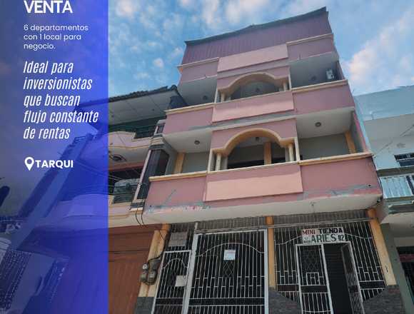 Edificio rentero 4 pisos 6 dptos + local en Tarqui en Manta (Cantón)