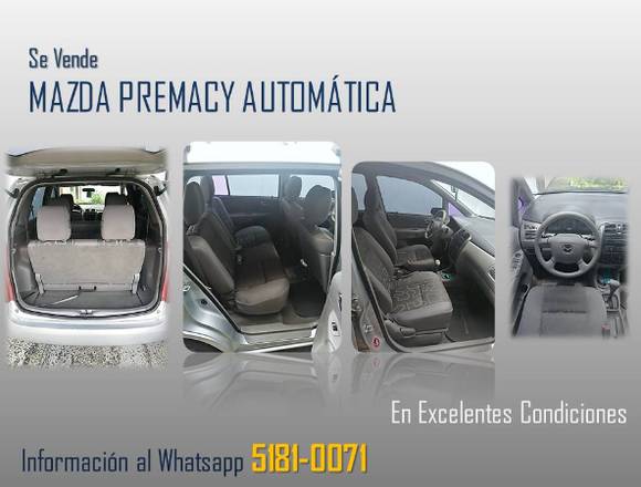 Vendo Mazda Premacy Automática en Ciudad de Guatemala (Municipio)