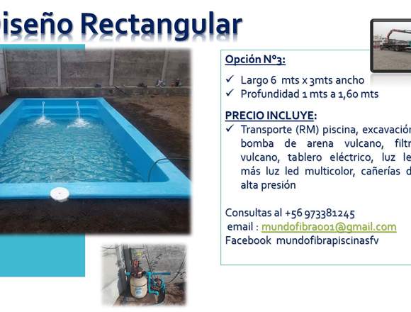 PISCINAS FIBRA DE VIDRIO en Santiago (Comuna)