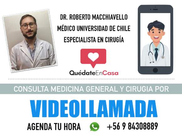 Consulta médica por Videollamada desde tu hogar en Santiago (Comuna)