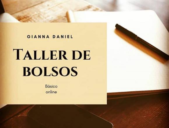 Talleres online para confeccion de bolsos.