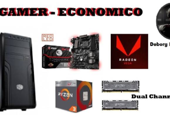 PC Gamer Torre Cpu Ryzen 3 2200G Radeon Vega en Ibagué (Municipio)
