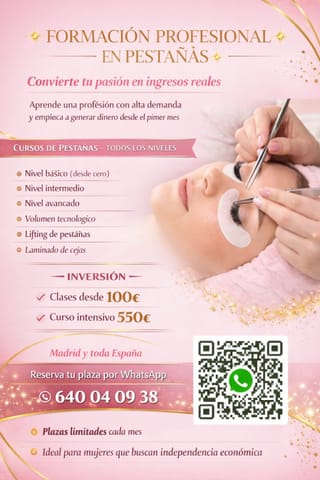 Formación personalizada cursos de pestañas