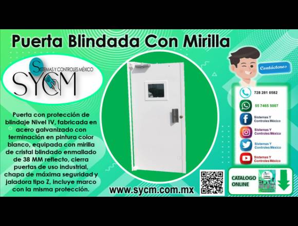 PUERTA BLINDADA CON MIRILLA - SYCM