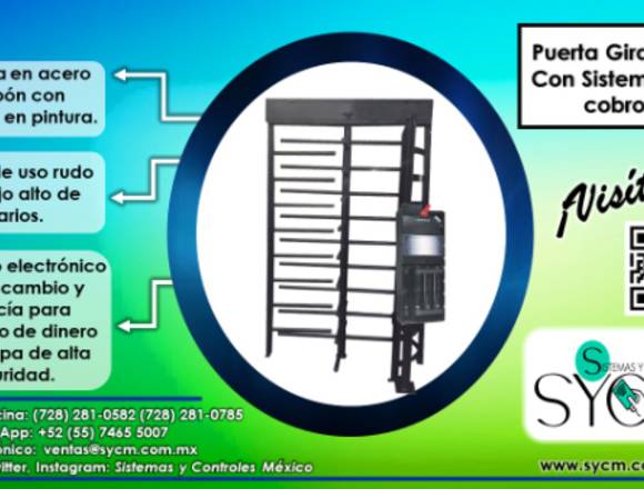 PUERTA GIRATORIA CON SISTEMA DE COBRO en Lerma (Municipio)