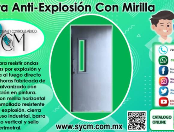 PUERTA ANTI-EXPLOSIÓN CON MIRILLA – SYCM