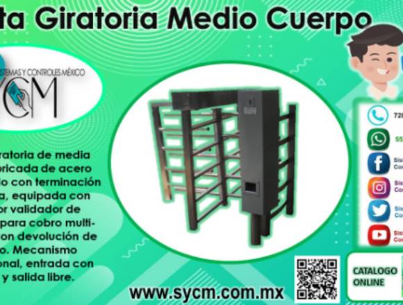 PUERTA GIRATORIA MEDIO CUERPO – SYCM