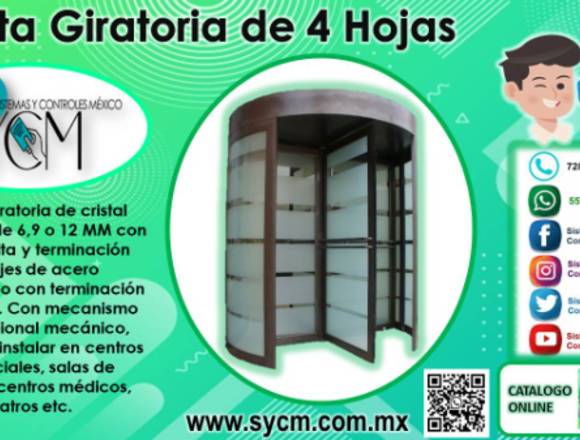 PUERTA DE VIDRIO TEMPLADO - SYCM en Huixquilucan (Municipio)