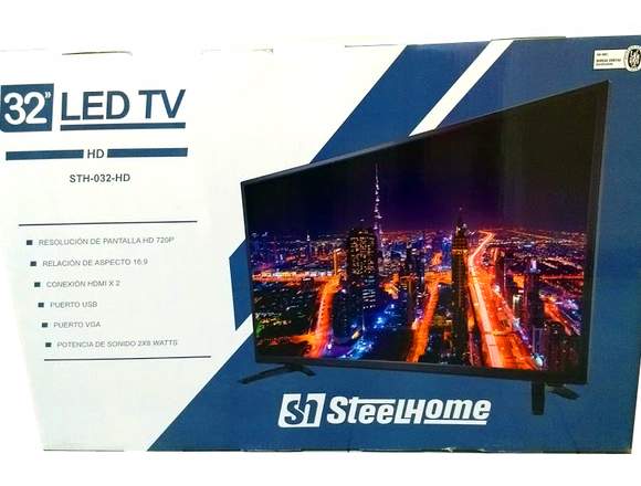 Nuevo Led Tv 32 Hd Steel Home Sth32 Hdmi Vga Usb