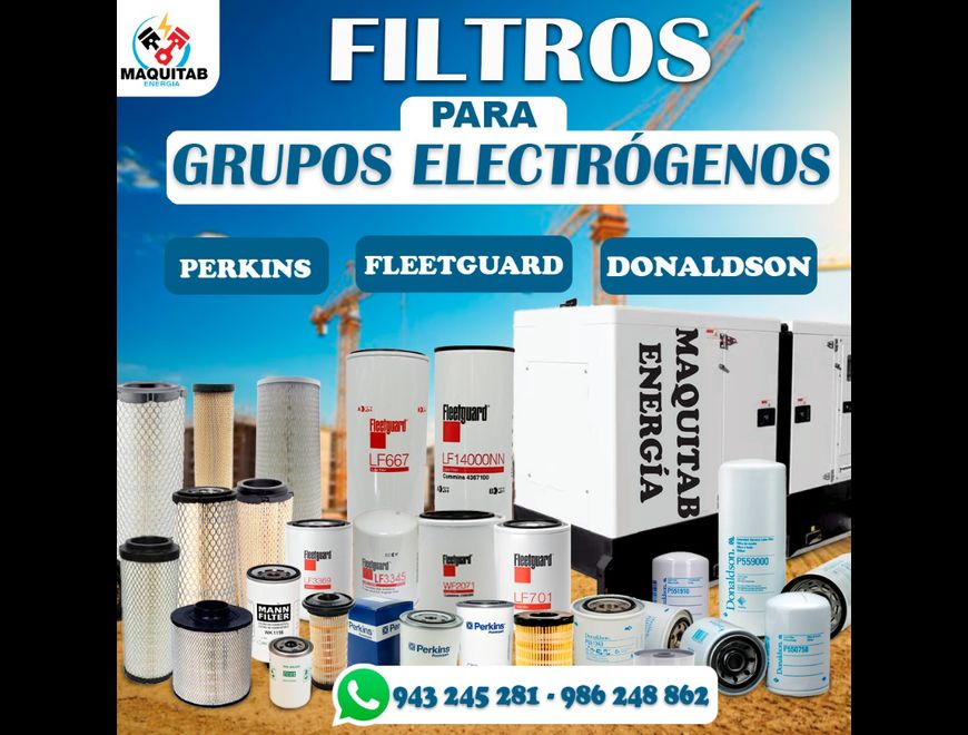 VENTA - FILTROS PARA GRUPOS ELECTROGENOS en Trujillo (Distrito)