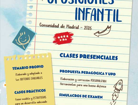 Preparación Oposiciones Maestros Infantil Madrid