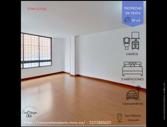 ADQUIERE APARTAMENTO PROPIO EN EL BARRIO SAN PATRICIO EN USAQUÉN