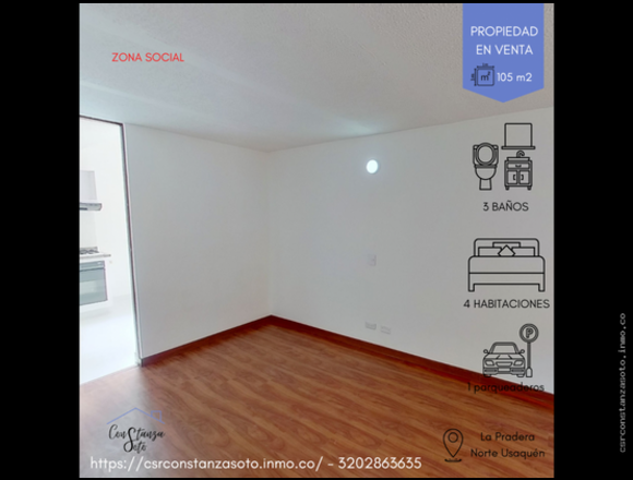 APTO EN VENTA BARRIO LA PRADERA NORTE USAQUÉN en Bogotá, D.C. (Municipio)