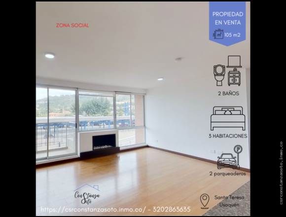 APARTAMENTO EN EL BARRIO SANTA TERESA EN USAQUÉN