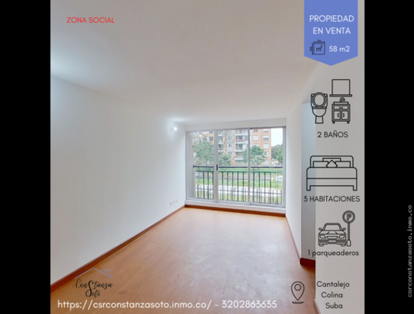 VENTA APARTAMENTO - BARRIO CANTALEJO EN SUBA en Bogotá, D.C. (Municipio)