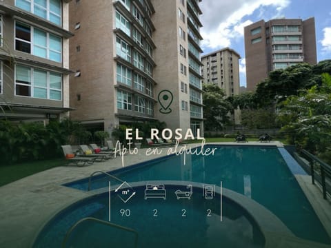 EL ROSAL. ALQUILER APARTAMENTO 90MT2 2H/2B/2E en Chacao (Municipio)