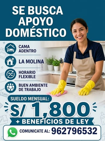 Se busca apoyo doméstico en La Molina