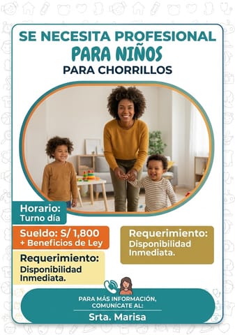 Niñera en Chorrillos, Lima