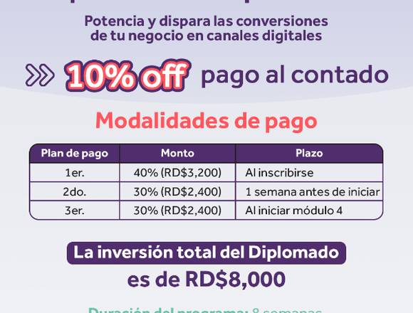 Diplomado Marketing Digital & Social Selling en Santo Domingo Norte (Municipio)