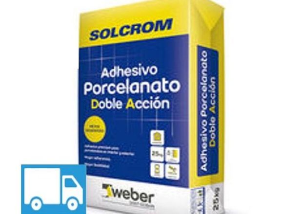 ADHESIVO PORCELANATO DOBLE ACCION D.A 25KG SOLCROM en Santiago (Comuna)