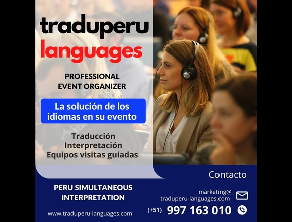 Intérpretes para conferencias LIMA / AREQUIPA /