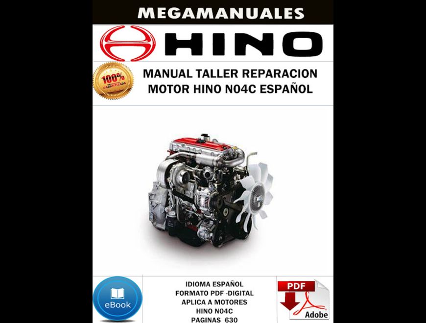 Manual Taller Reparacion Motor Hino N04c Español en Álvaro Obregón (Municipio)
