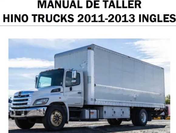 Manual De Taller Hino Trucks 2011-2013 Ingles en Álvaro Obregón (Municipio)