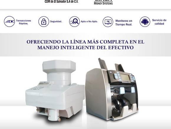 Maquinás contadoras de billetes y monedas en San Salvador (Municipio)