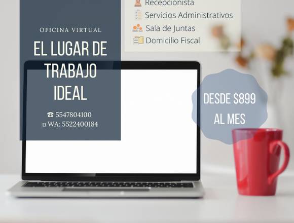 Se Renta oficina amueblada, con servicios en Azcapotzalco (Municipio)