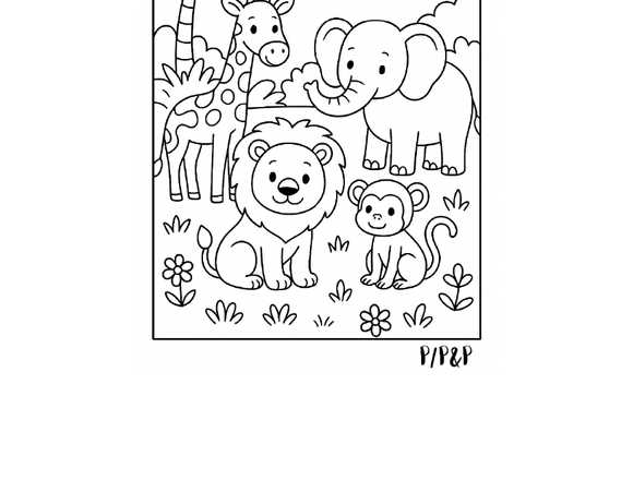 COLORING BOOK - ANIMALS (FOR PRINT)