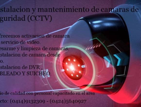 Instalacion y Mantenimiento de camaras en Libertador (Municipio)