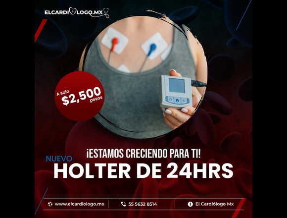 Te ofresemos Holter de 24 hrs