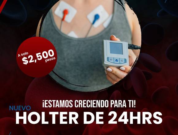 Te ofresemos Holter de 24 hrs