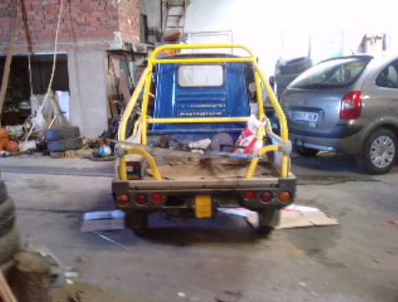 MOTOCARRO PIAGGIO APE 50 con caja abierta