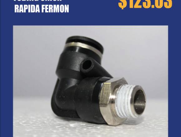 CODO 1/4 NPT MC A 10 MM TUBING UNION RAPIDA. en Nicolás Romero (Municipio)