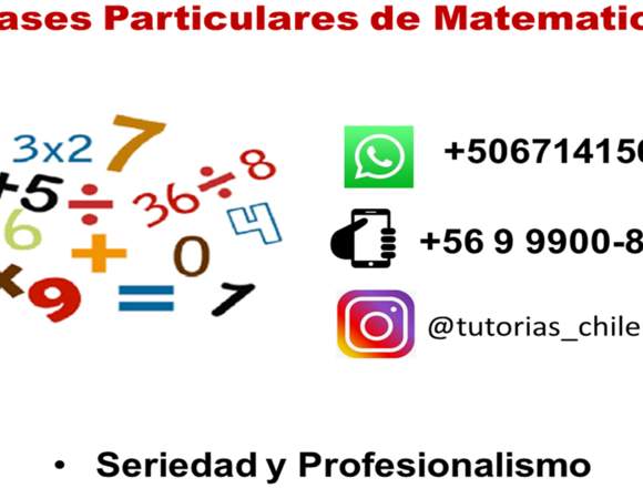 Clases de Matemáticas en Santiago (Comuna)