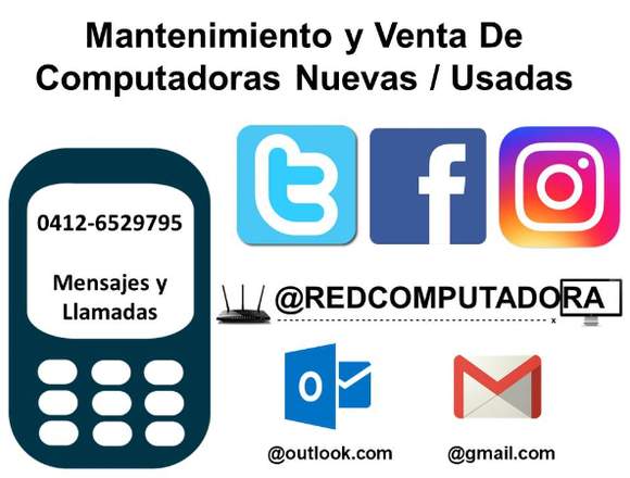 Mantenimiento y venta computadoras nuevas / usadas en Guanare (Municipio)