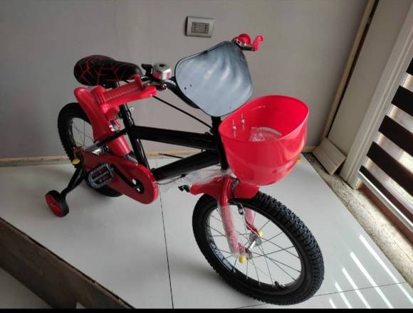 Bicicleta de niños aro 16,roja o azul en Valparaíso (Comuna)