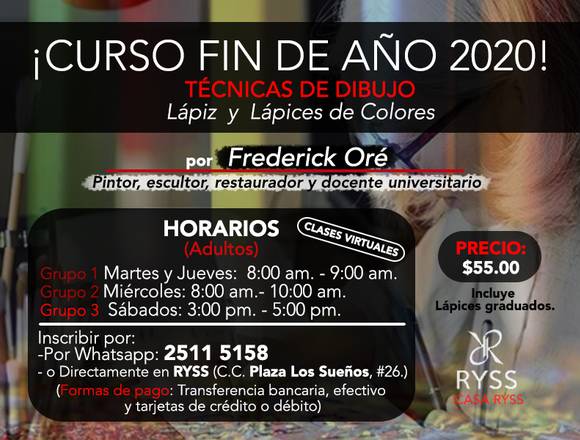 CURSO ONLINE DE DIBUJO (ESPECIAL FIN DE AÑO 2020) en Nuevo Cuscatlán (Municipio)