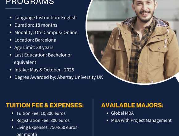 Masters Program in Spain en Barcelona (Municipio)