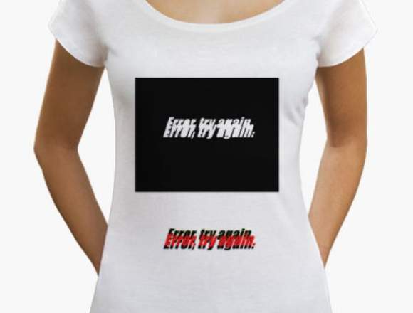Camiseta mujer error NUEVA en Barcelona (Municipio)