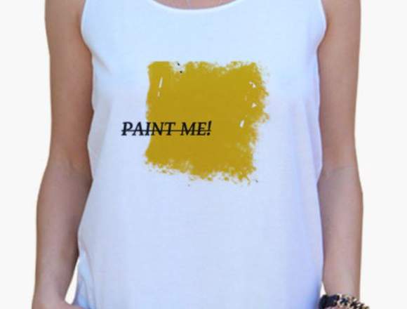 Camiseta mujer paint me
