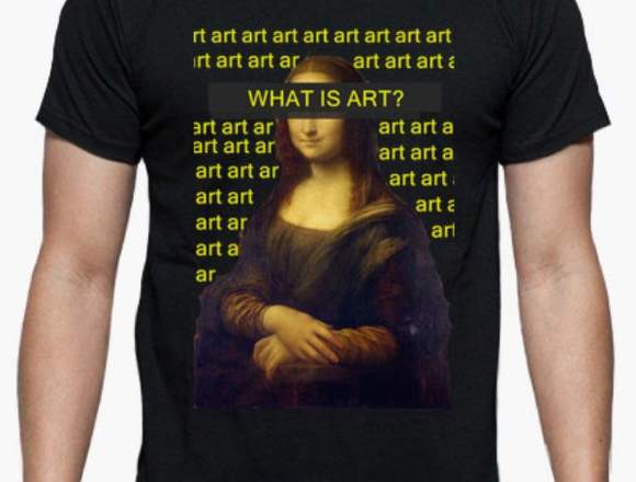 Camiseta Mona Lisa "What is Art" en Barcelona (Municipio)