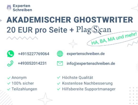 Ghostwriting Hausarbeit Bachelorarbeit in Neißeaue (Lokalität)
