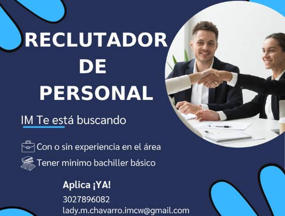 RECLUTADOR DE PERSONAL en Bogotá, D.C. (Municipio)